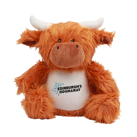 Edinburgh's Hogmanay Highland Coo Plush Toy